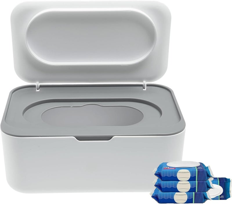 Runhike Flushable Wipes Dispenser Compatible with Cottonelle, Wipe Holder for Bathroom with Leak-Proof, Baby Wipes Container Diaper Wipe Dispenser for Home, Office, Cars - Image 1